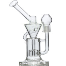 Vortex Recycler Water Pipe for Smoking with Barrel Perc (ES-GB-055)